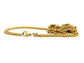 Thin gold double curb link chain necklace DISPLAY