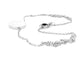 White gold white seashell choker necklace DISPLAY