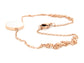 Rose gold white seashell choker necklace DISPLAY