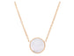 Rose gold white seashell choker necklace MAIN