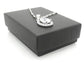 Sterling silver oval gem necklace GIFT BOX
