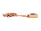 Rose gold pear gemstone pendant necklace DISPLAY