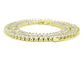 Yellow Gold Baguette Tennis Choker Necklace
