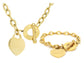 Yellow gold proverbs 4:23 jewellery set bracelet and necklace