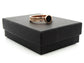 Rose gold mesh black moonstone ring GIFT BOX