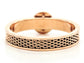 Rose gold mesh black moonstone ring BACK