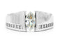 Sterling silver white marquise ring MAIN