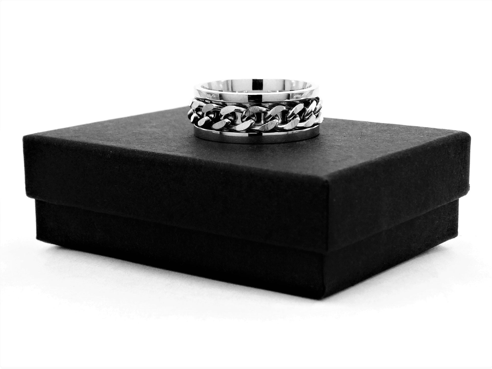 Stainless steel chain ring GIFT BOX