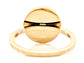 Rose gold black signet ring BACK