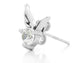 Angel wings sterling silver stud earrings SIDE
