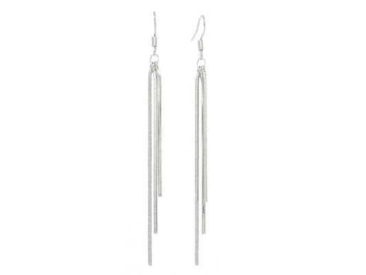 Sterling silver drop chandelier earrings
