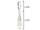 White moonstone hoop fall earrings MEASUREMENT