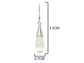White moonstone drop necklace and earrings MEASUREMENT