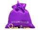 Gold purple raindrop amethyst type earrings GIFT BAG