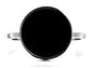 White gold black signet ring MAIN