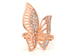 Rose gold butterfly wings ring MAIN